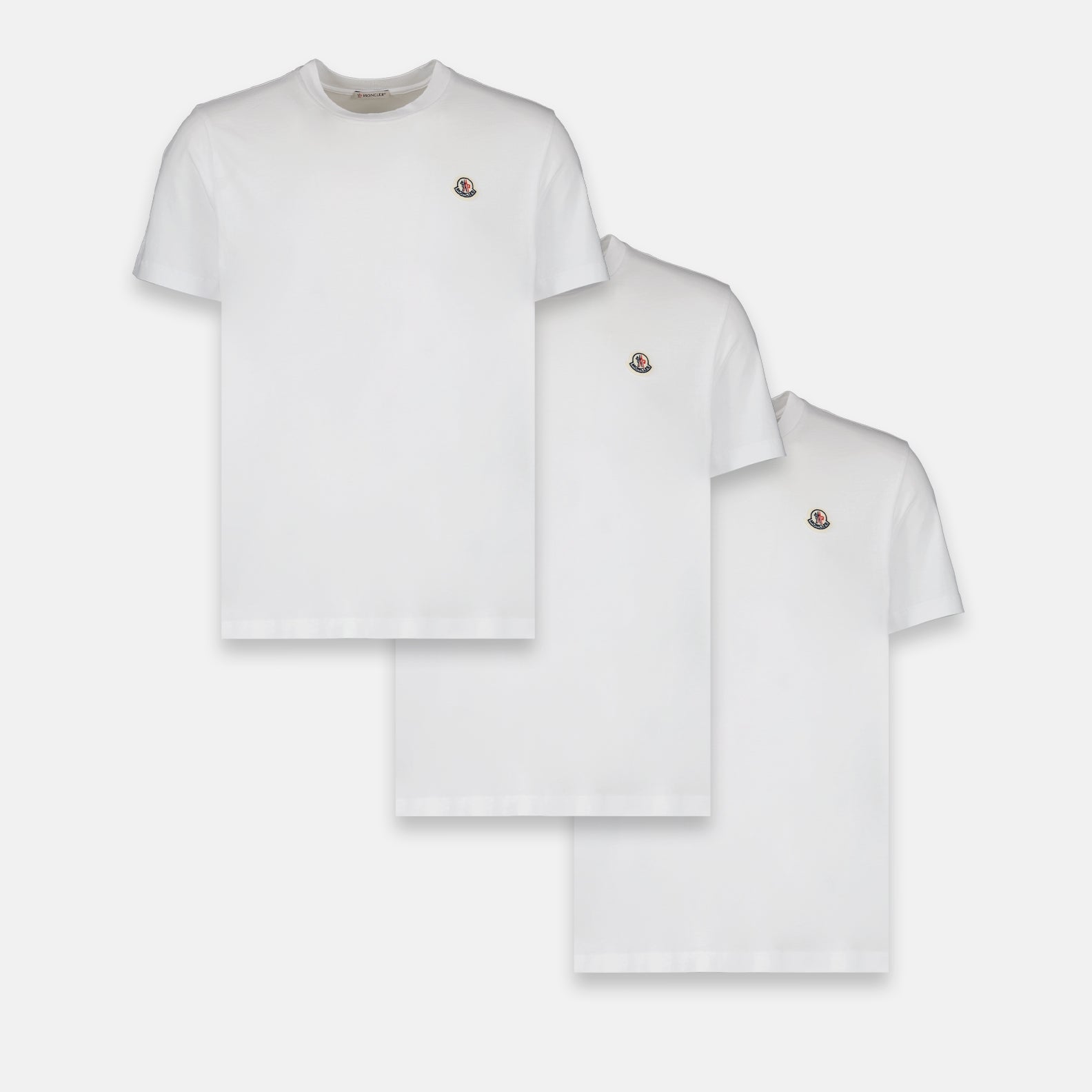 T-Shirts Logo T-Shirt Set Moncler Weiß Homme
