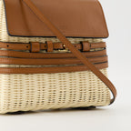 Bolsas de mão e de ombro Bolsa Tie Me pequena Moschino Marrom Femme