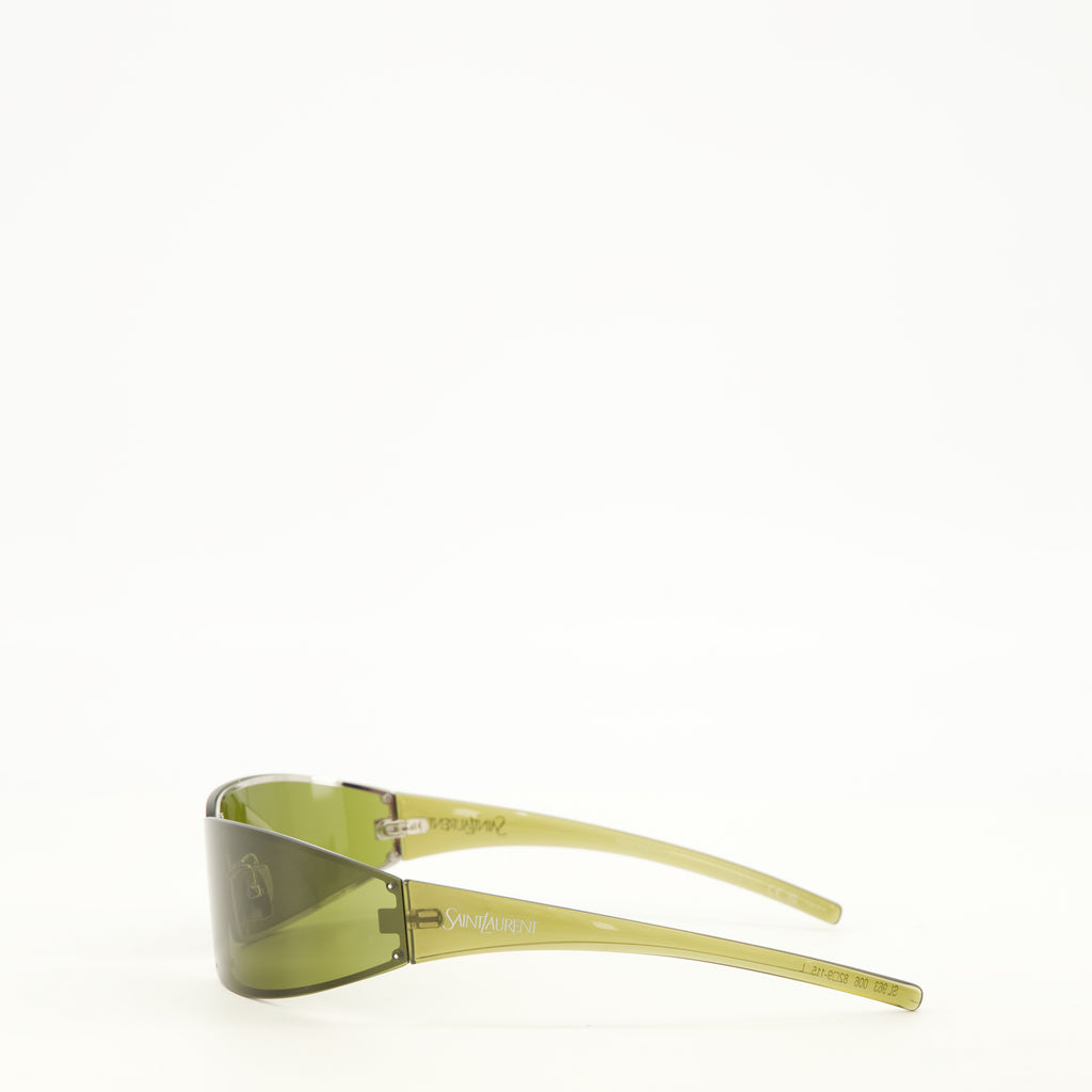 Lunettes SL 963 Grüne Sonnenbrille Saint Laurent Vert Unisexe