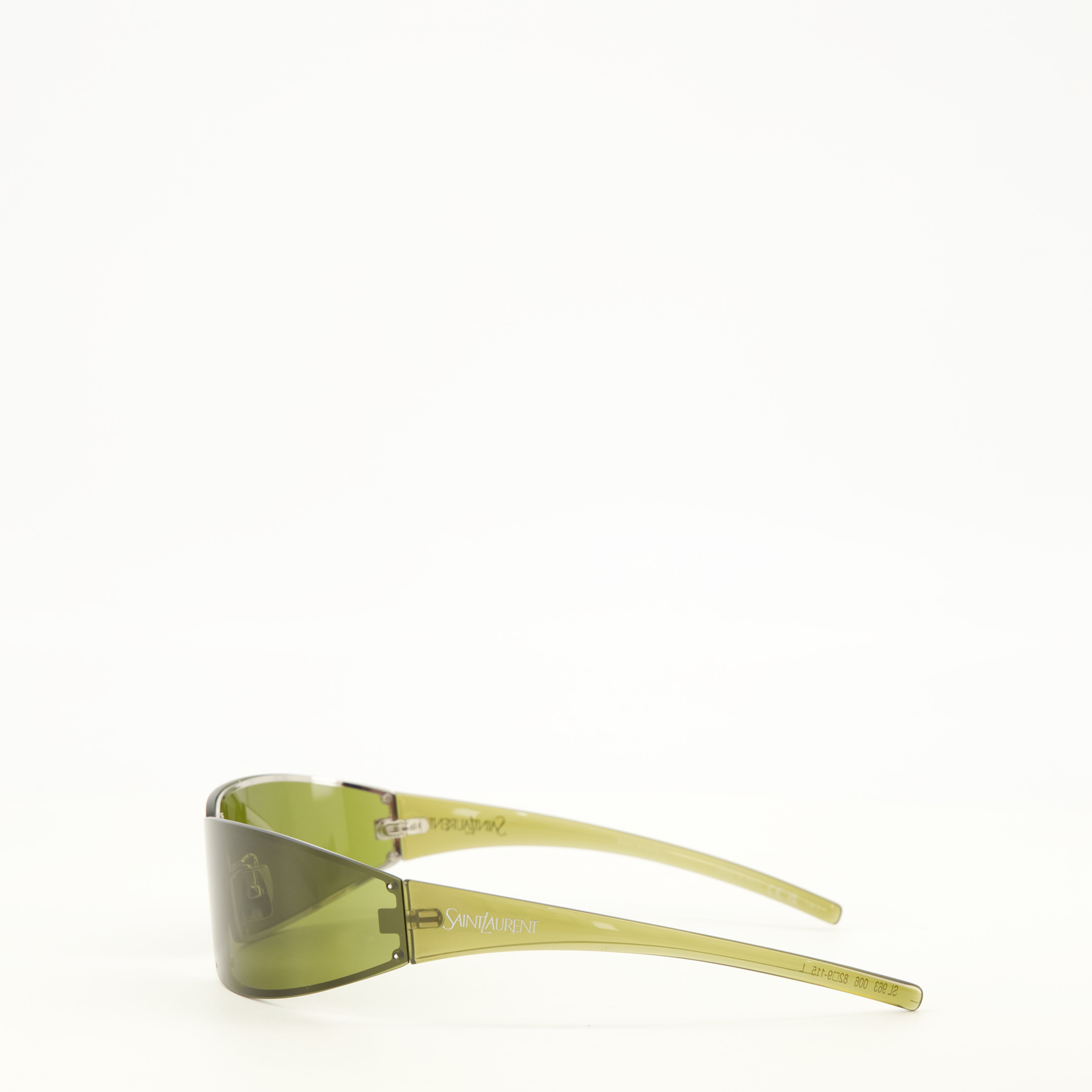 Lunettes SL 963 Green Sunglasses Saint Laurent Vert Unisexe