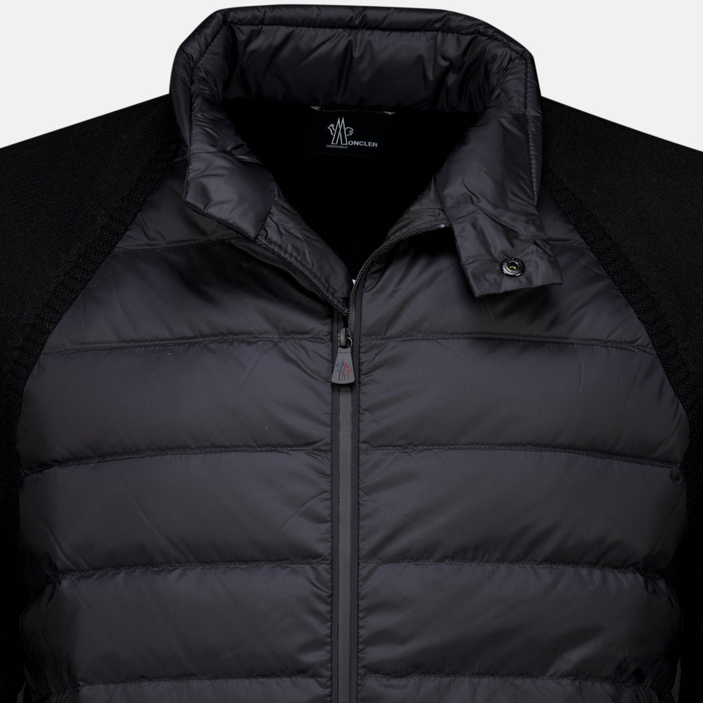 Vestes Chaqueta negra bicolor Moncler Grenoble Noir Homme