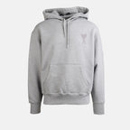 Sweatshirts USW202.747 055 gris chine Ami PARIS Gris Unisexe