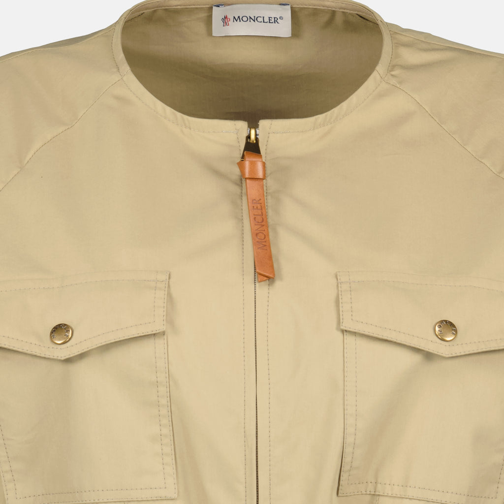 Robes Abito in Popeline Beige Moncler Beige Femme