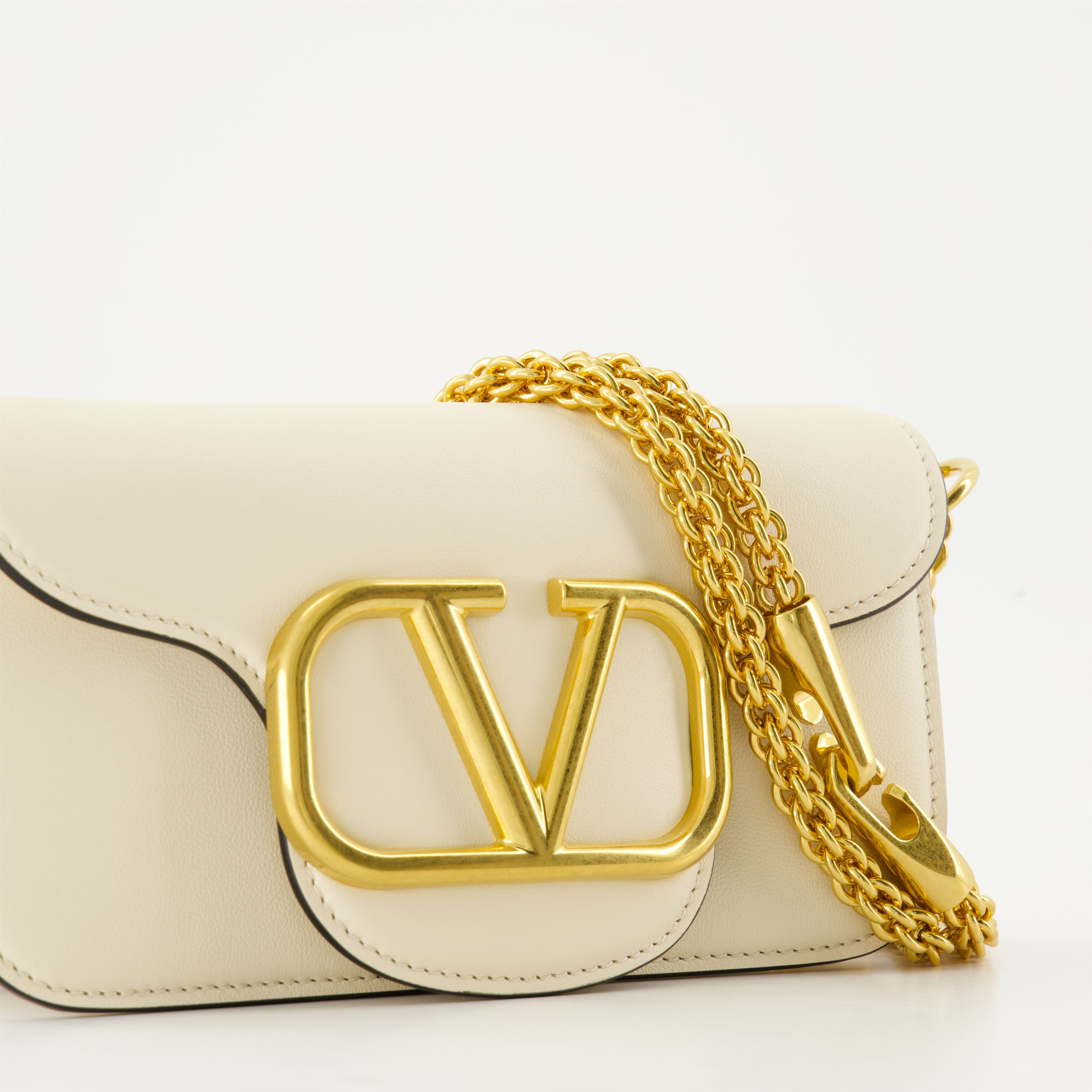 Handbags and shoulder bags Sac Locò Valentino Garavani Beige Femme