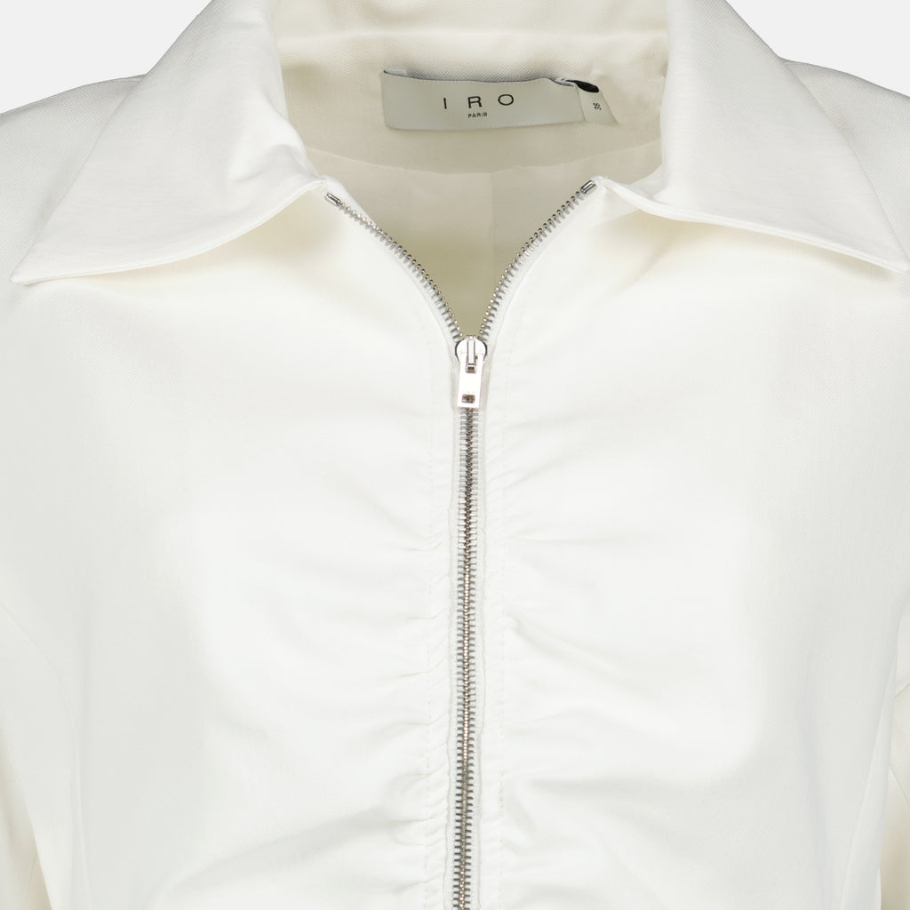 Vestes Casaco Branco Fruncido Iro Blanc Femme