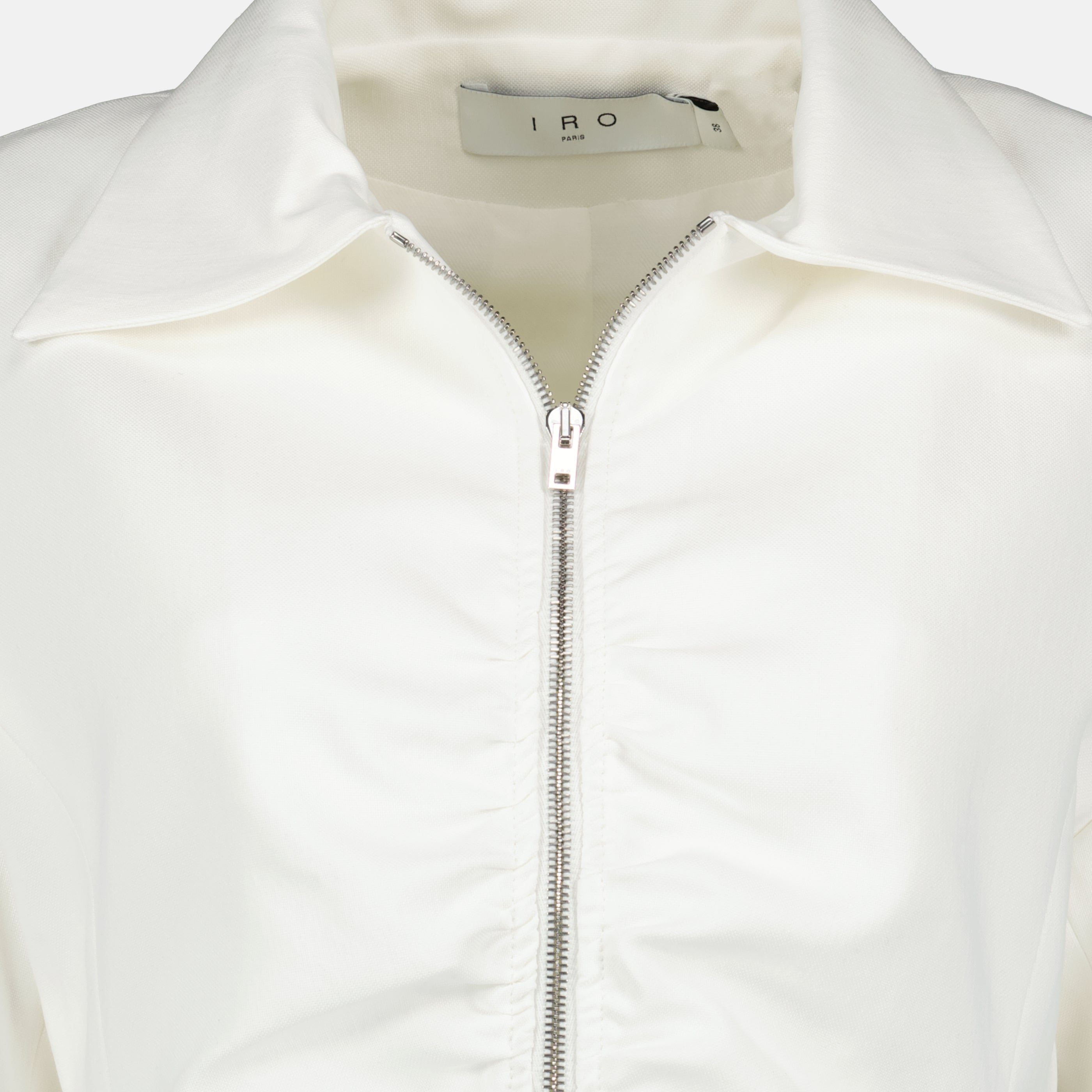 Vestes Casaco Branco Fruncido Iro Blanc Femme