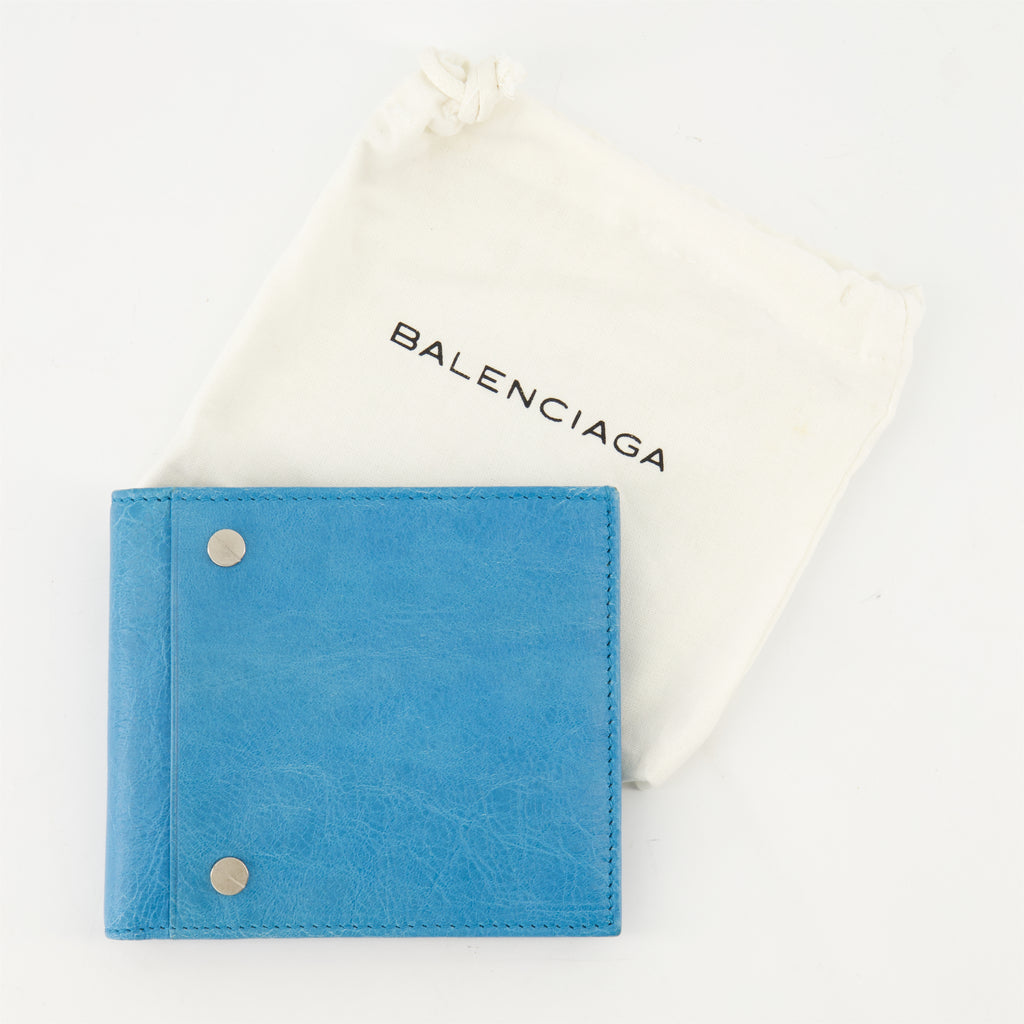 Small leather goods Portefeuille à clous Balenciaga Blue Homme