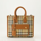 Handbags and shoulder bags Mini cabas Freya Burberry Beige Femme