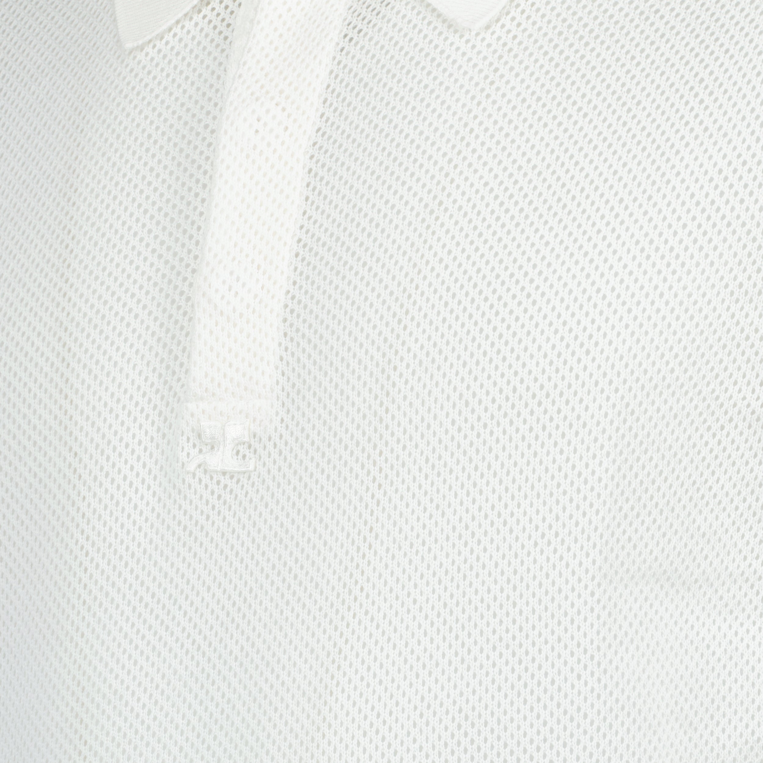 Polo shirts Mesh Polo Courrèges White Homme