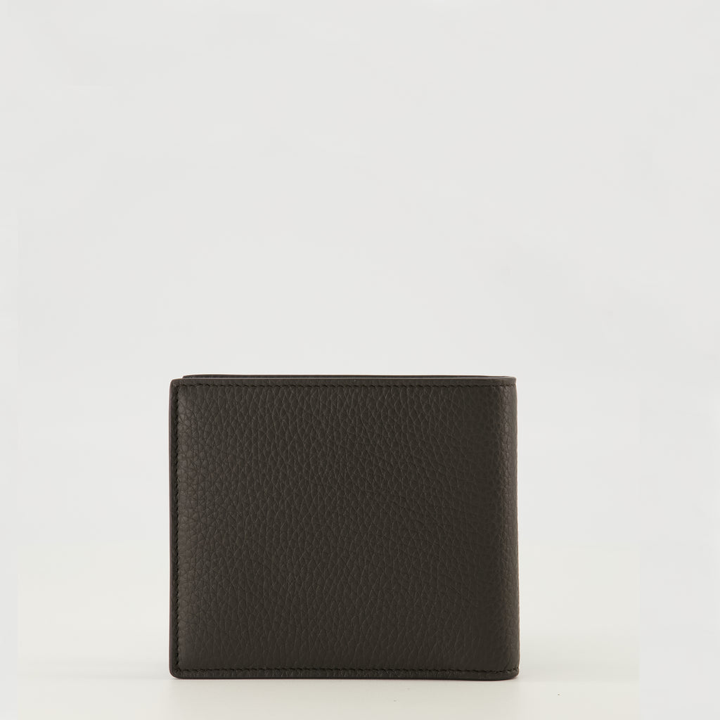 Imagen de la billetera Tiny Cassandre negra y plateada de la marca Saint Laurent para Hombre - Temporada Primavera-Verano 2026 - Vista Posterior