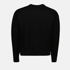 Maille Pull Ami de coeur oversize Ami PARIS Noir Unisexe