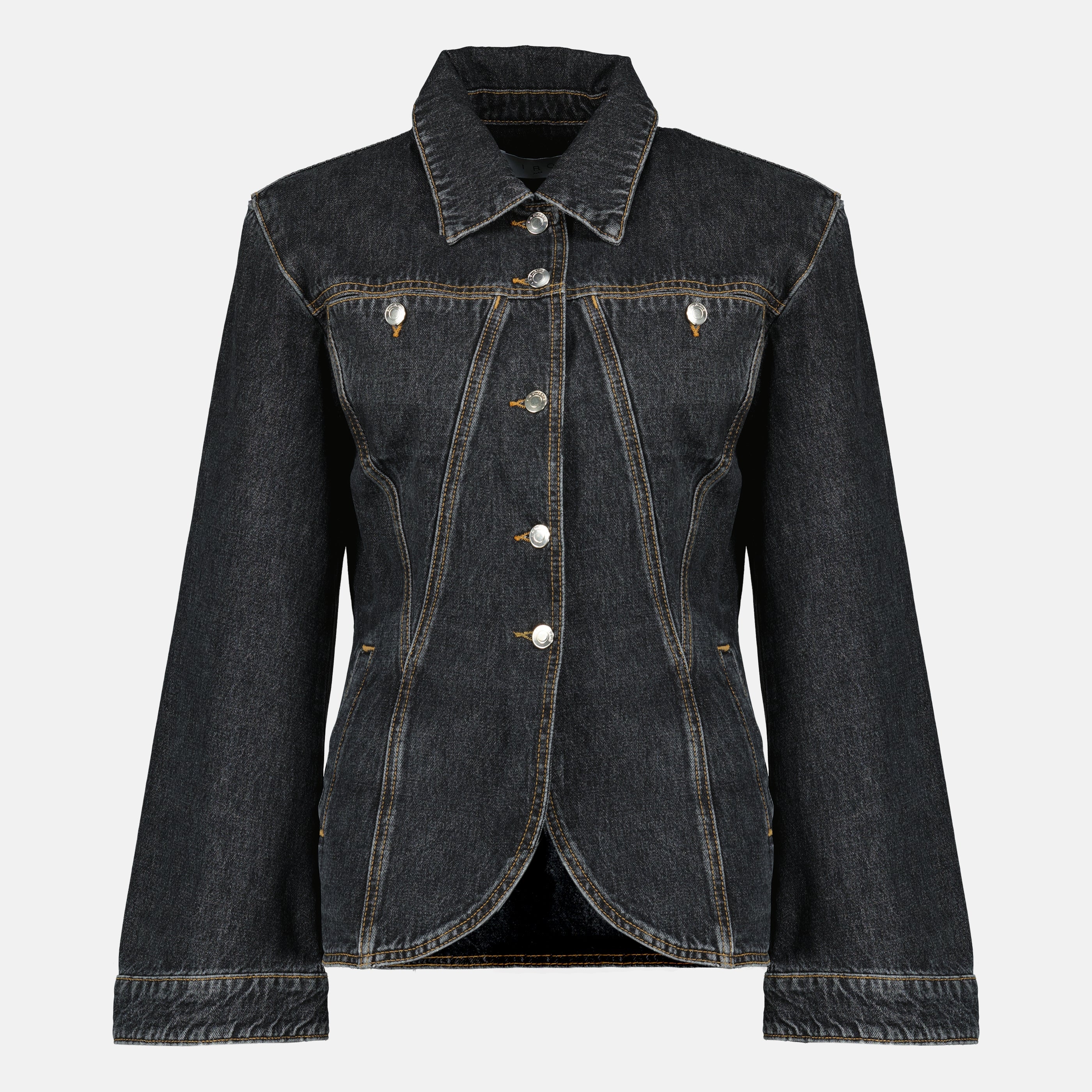 Vestes Casaco de Denim Azul Escuro Iro Bleu foncé Femme