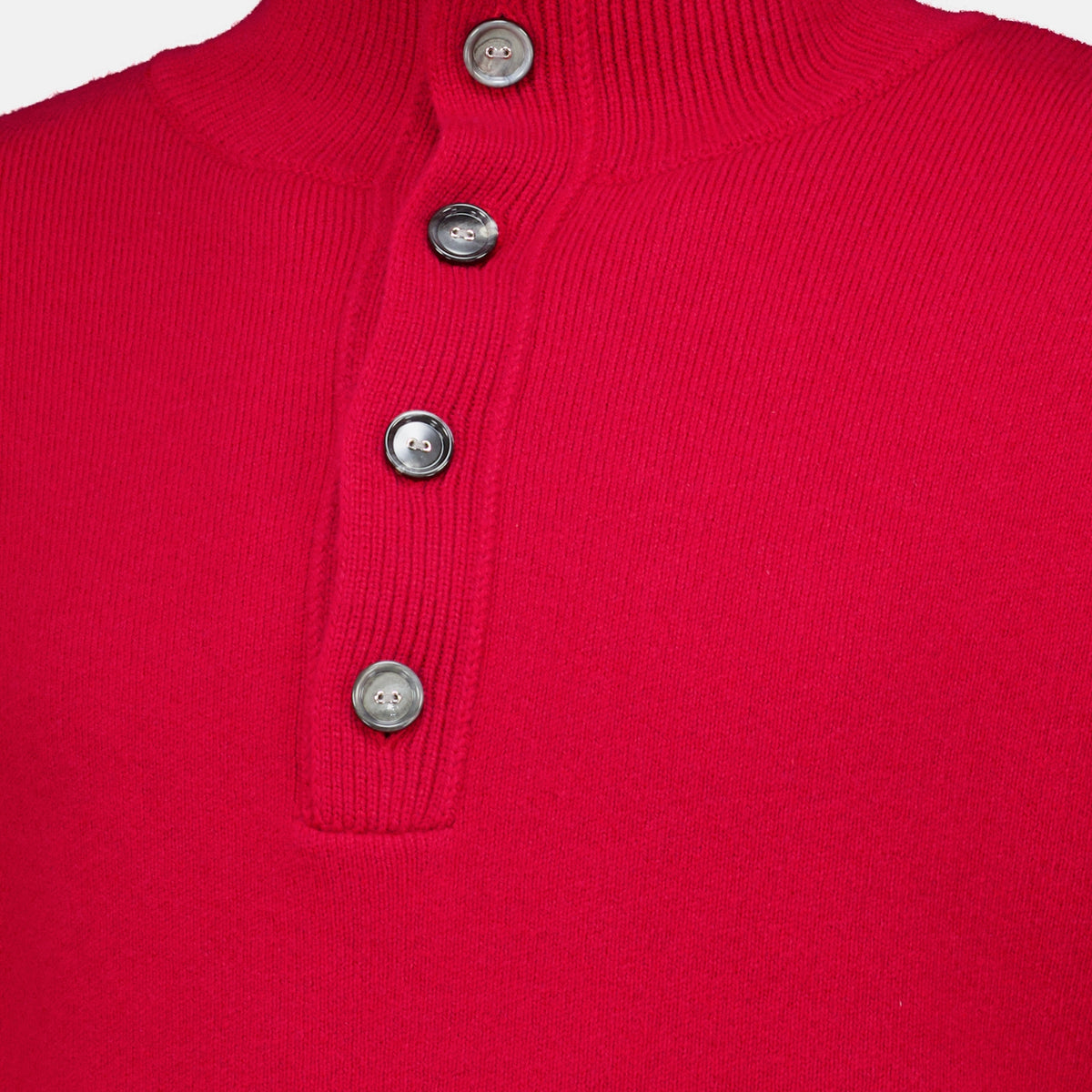 Sweatshirts Roter Hoher Kragen Pullover Ami PARIS Rouge Unisexe