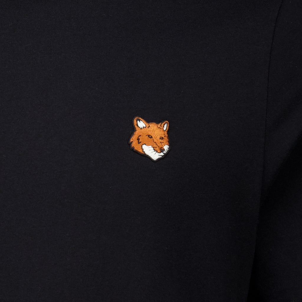 T-shirts Camiseta Black Fox Maison Kitsune Noir Homme