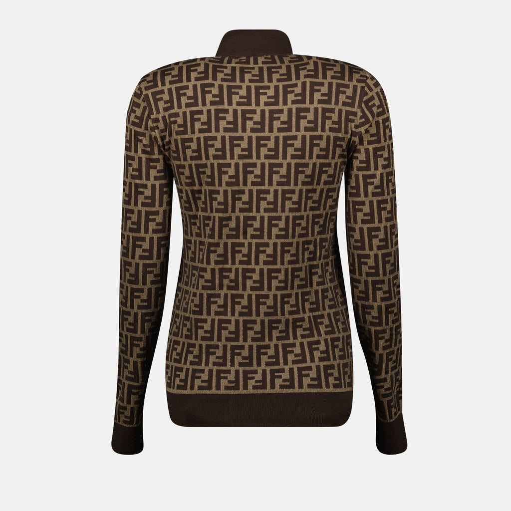 Maglieria Pullover FF Fendi Marrone Femme