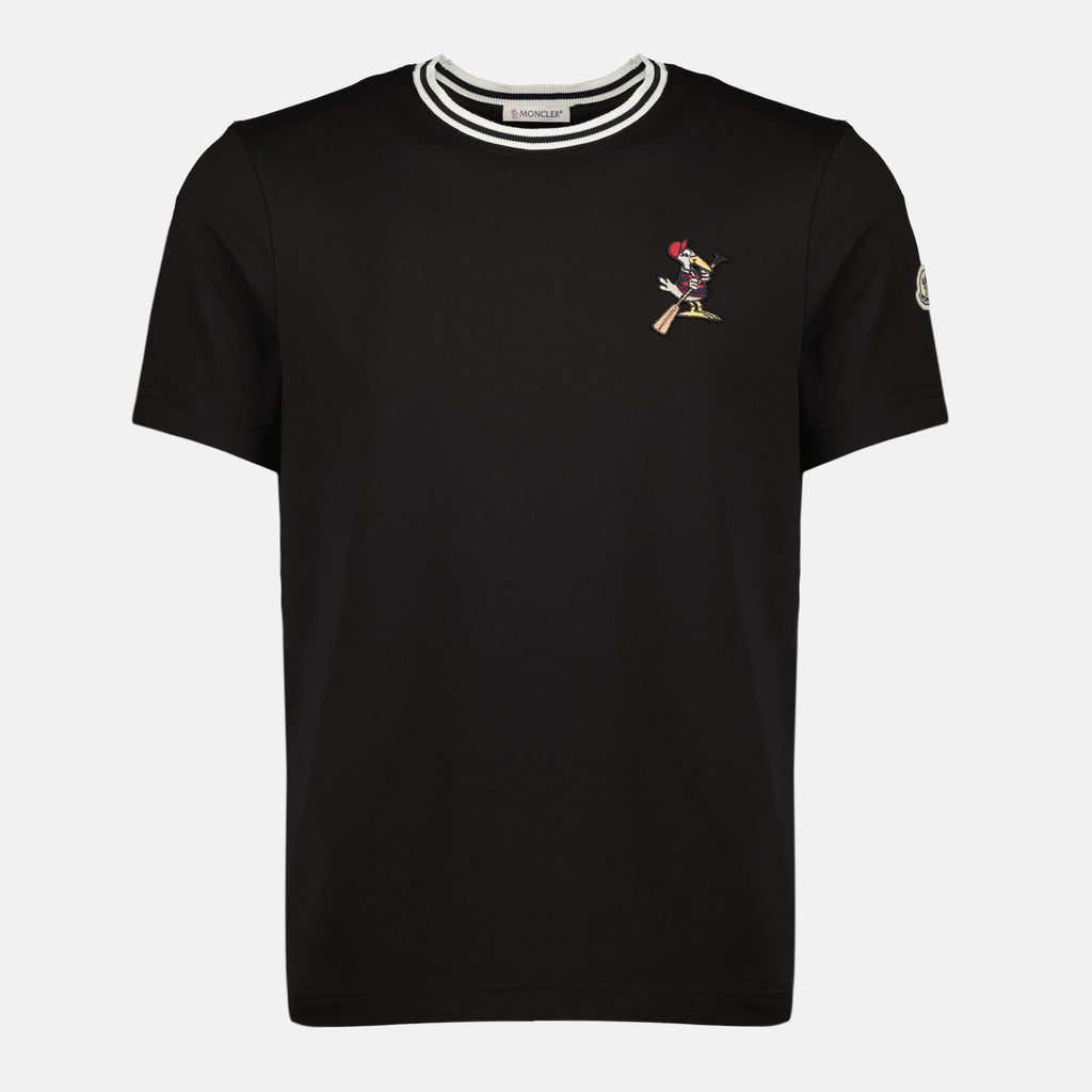 Imagen de la camiseta MonDuck negra de la marca Moncler para Hombre - Temporada Primavera-Verano 2026 - Vista Frontal