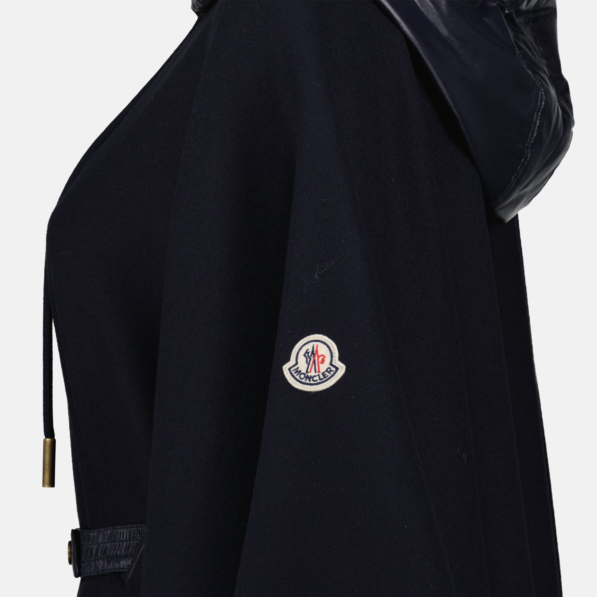 Vestes Capa de Lana Azul Marino Moncler Bleu foncé Femme