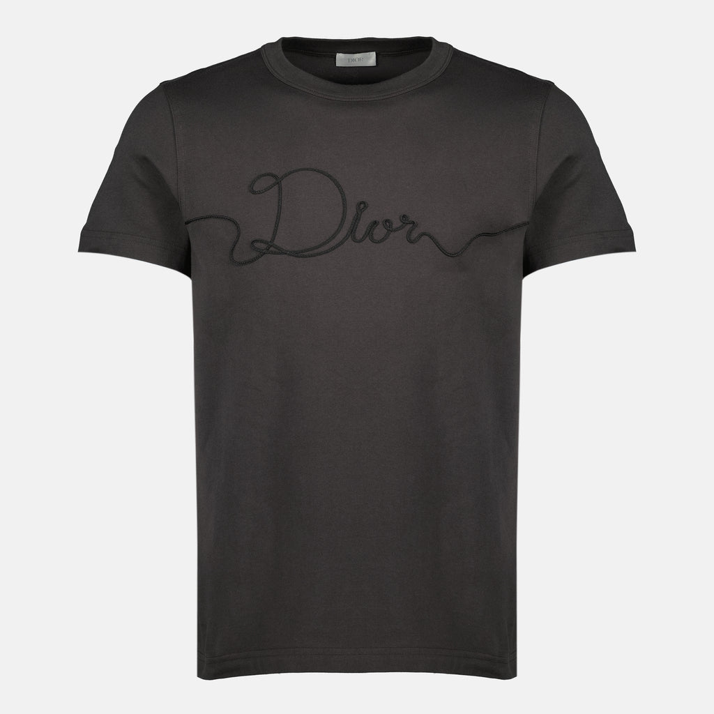 Imagen de la camiseta gris Dior Ribbon de la marca Dior para Hombre - Temporada Primavera-Verano 2026 - Vista Frontal