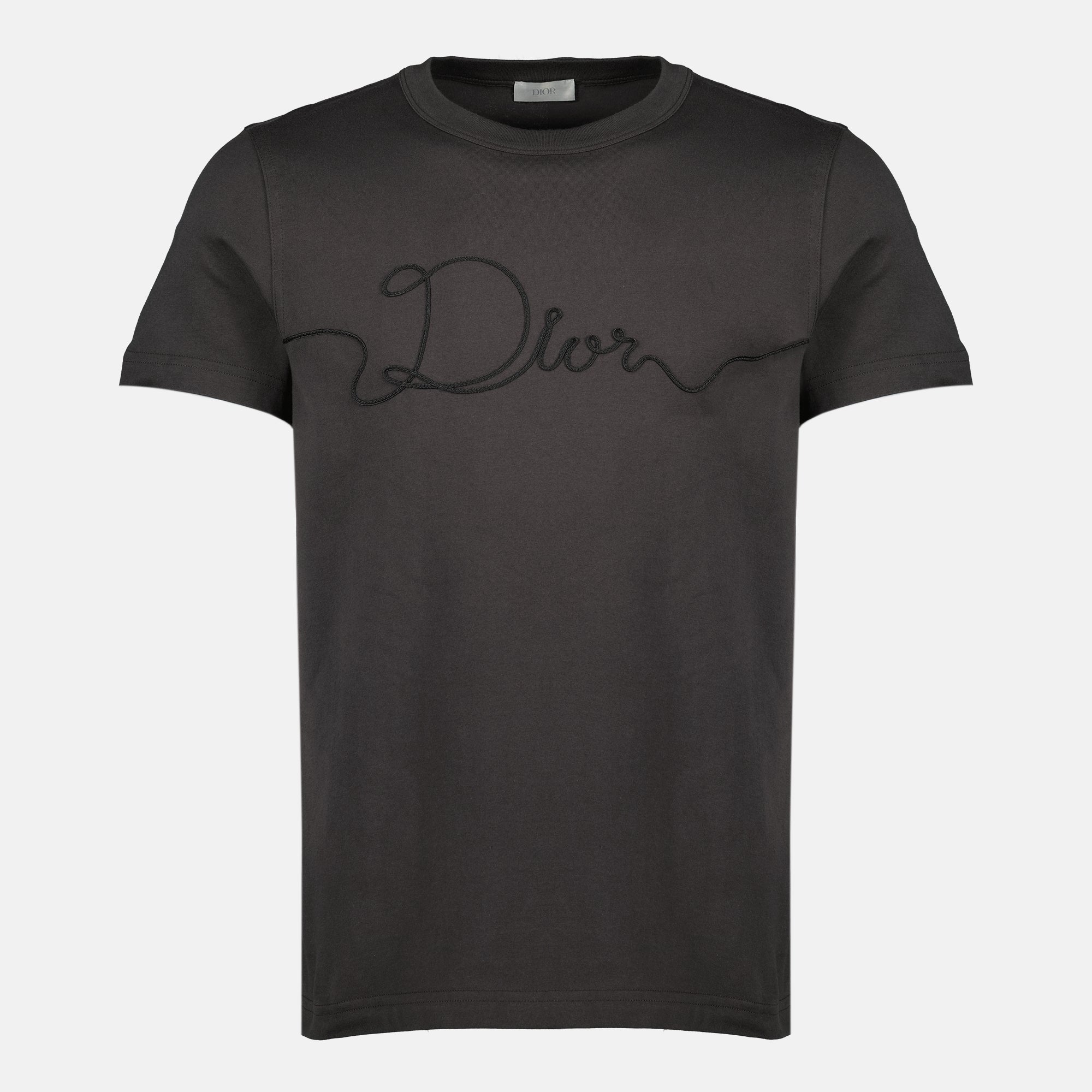 Bild des grauen Dior Ribbon T-Shirts der Marke Dior für Herren - Frühling-Sommer 2026 - Vorderansicht