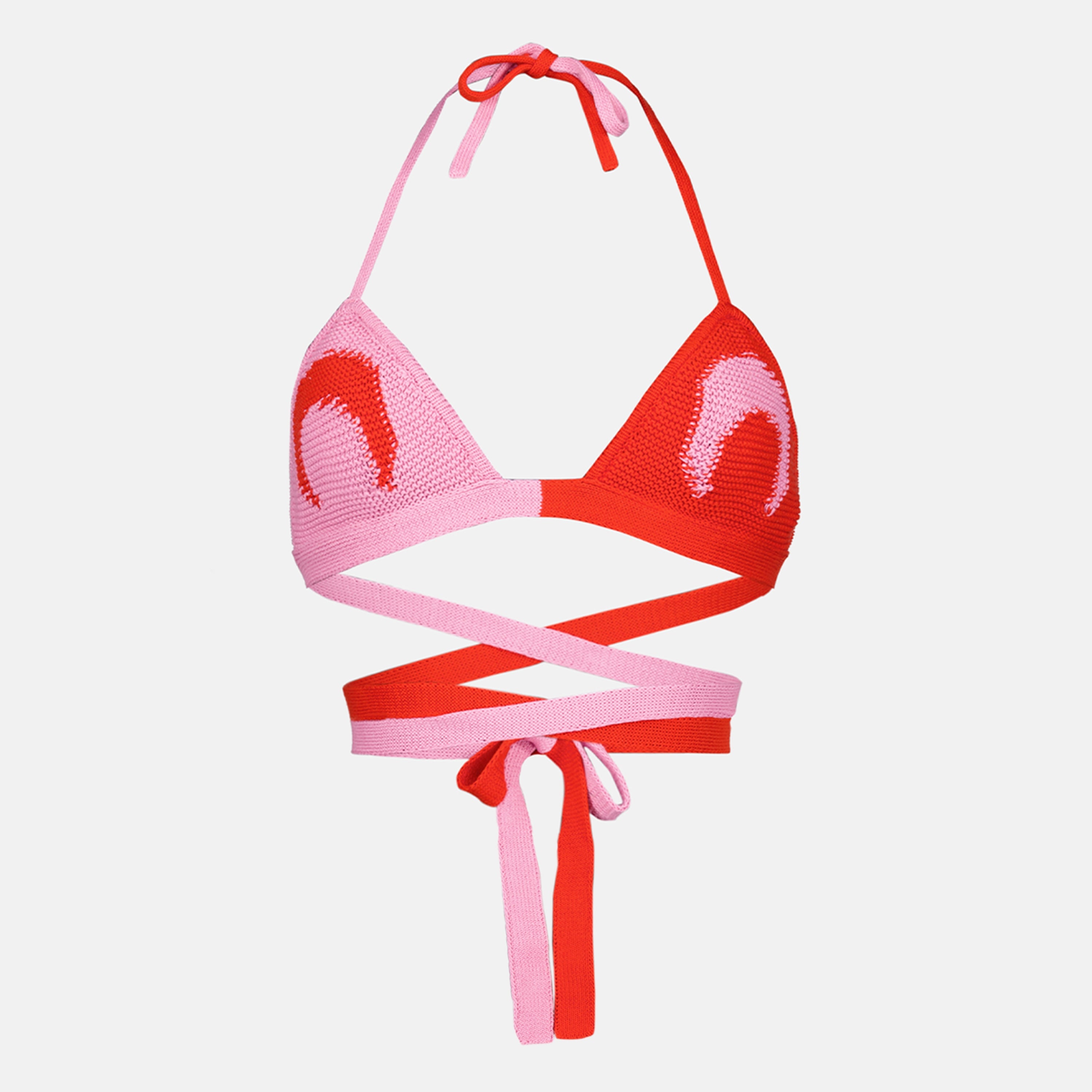 Tops Reggiseno in Maglia All'Uncinetto Moon in Rosso Marine Serre Rouge Femme