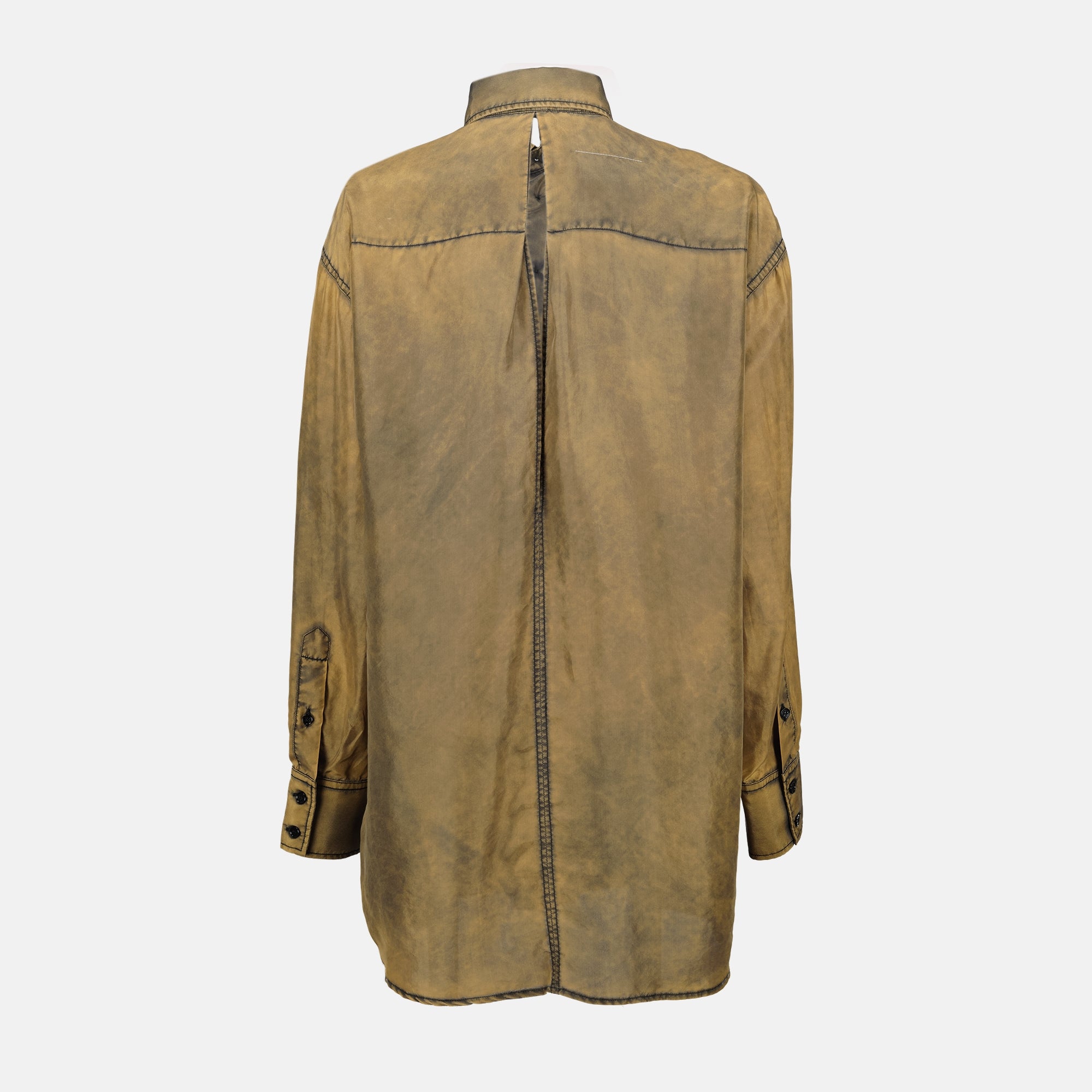 Hemden Langarmhemd mit gewaschenem Effekt Mm6 Braun Femme