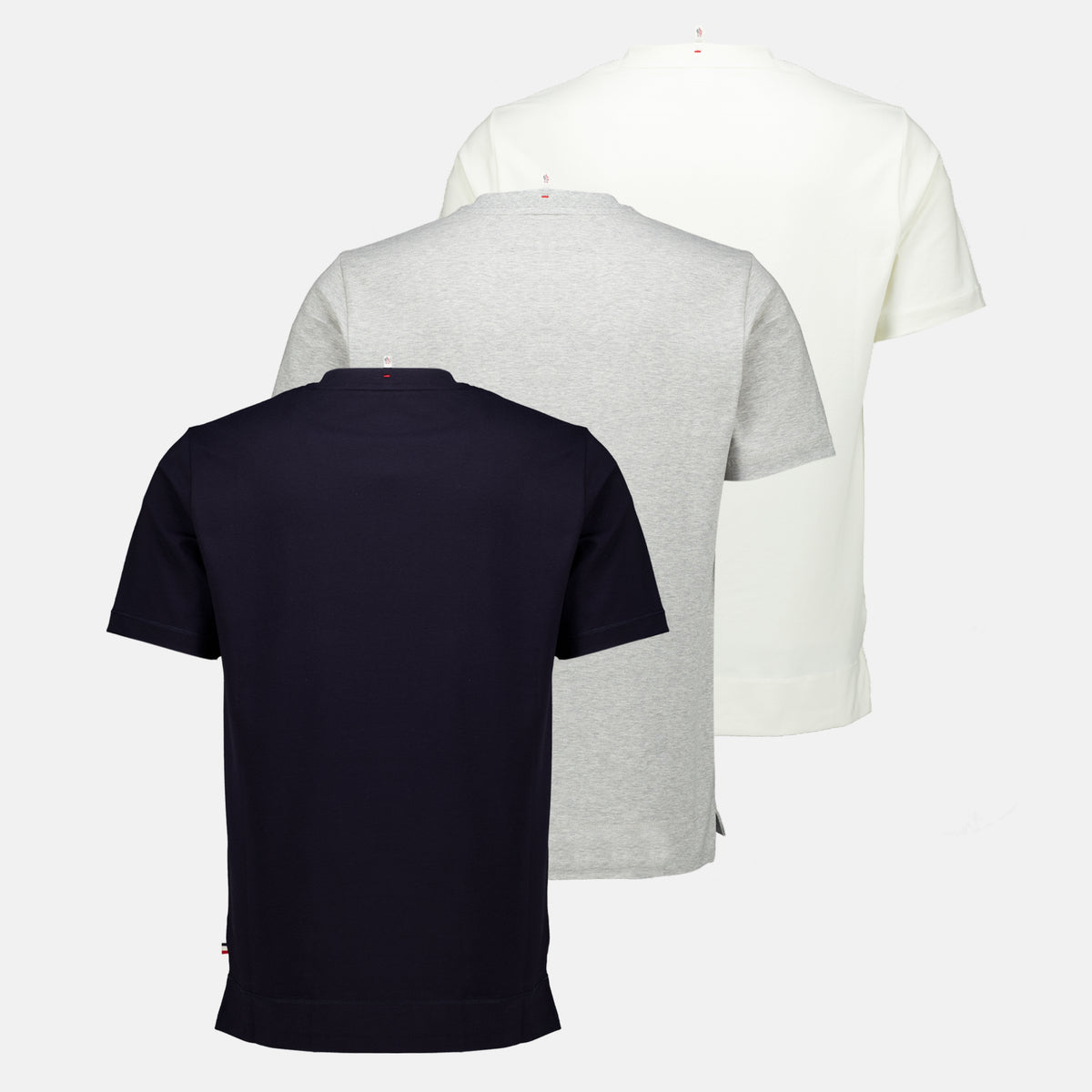 T-shirts Set aus drei Baumwoll-T-Shirts Moncler Grenoble Blanc Homme