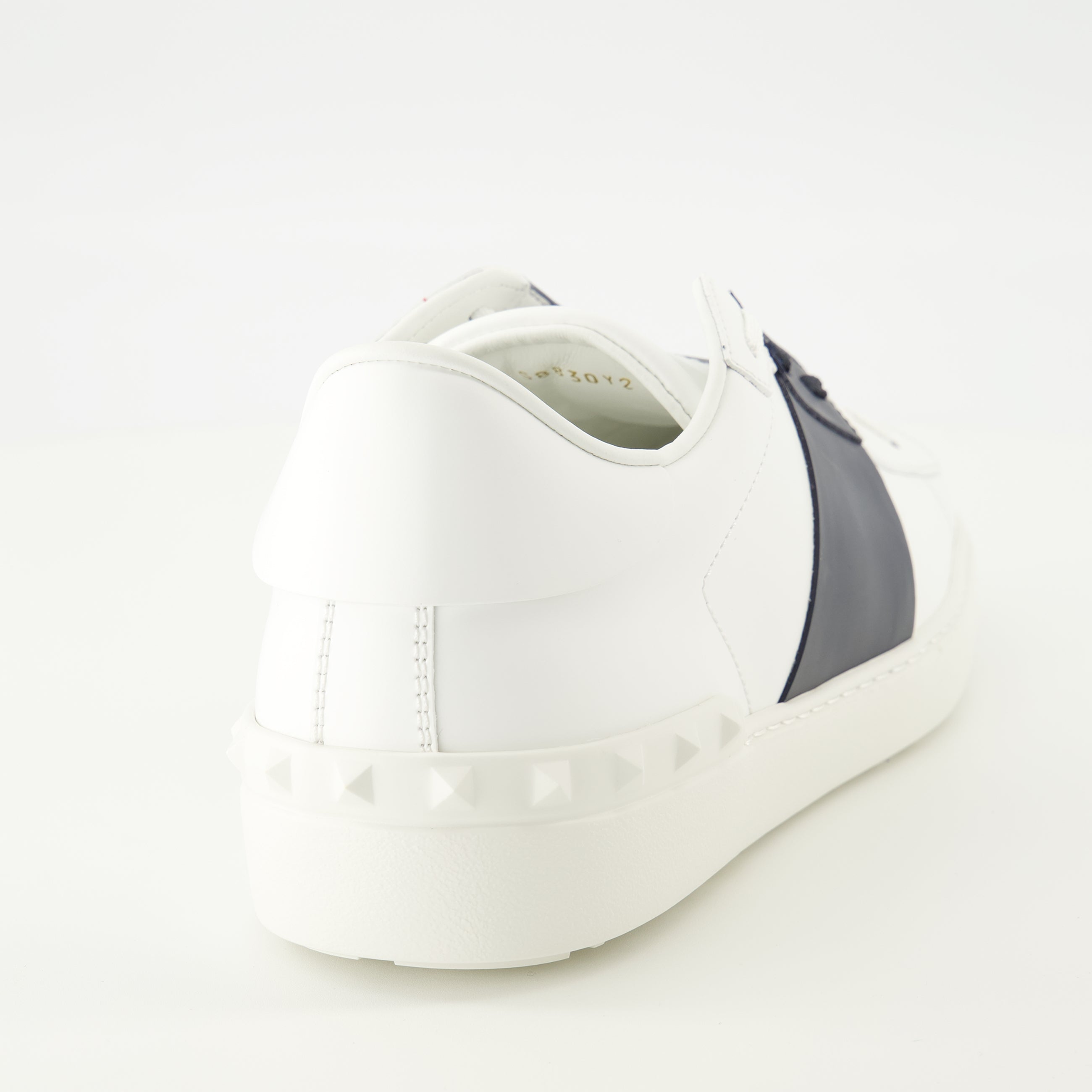 Baskets Baskets Open bleu marine en cuir Valentino Garavani Bleu foncé Homme