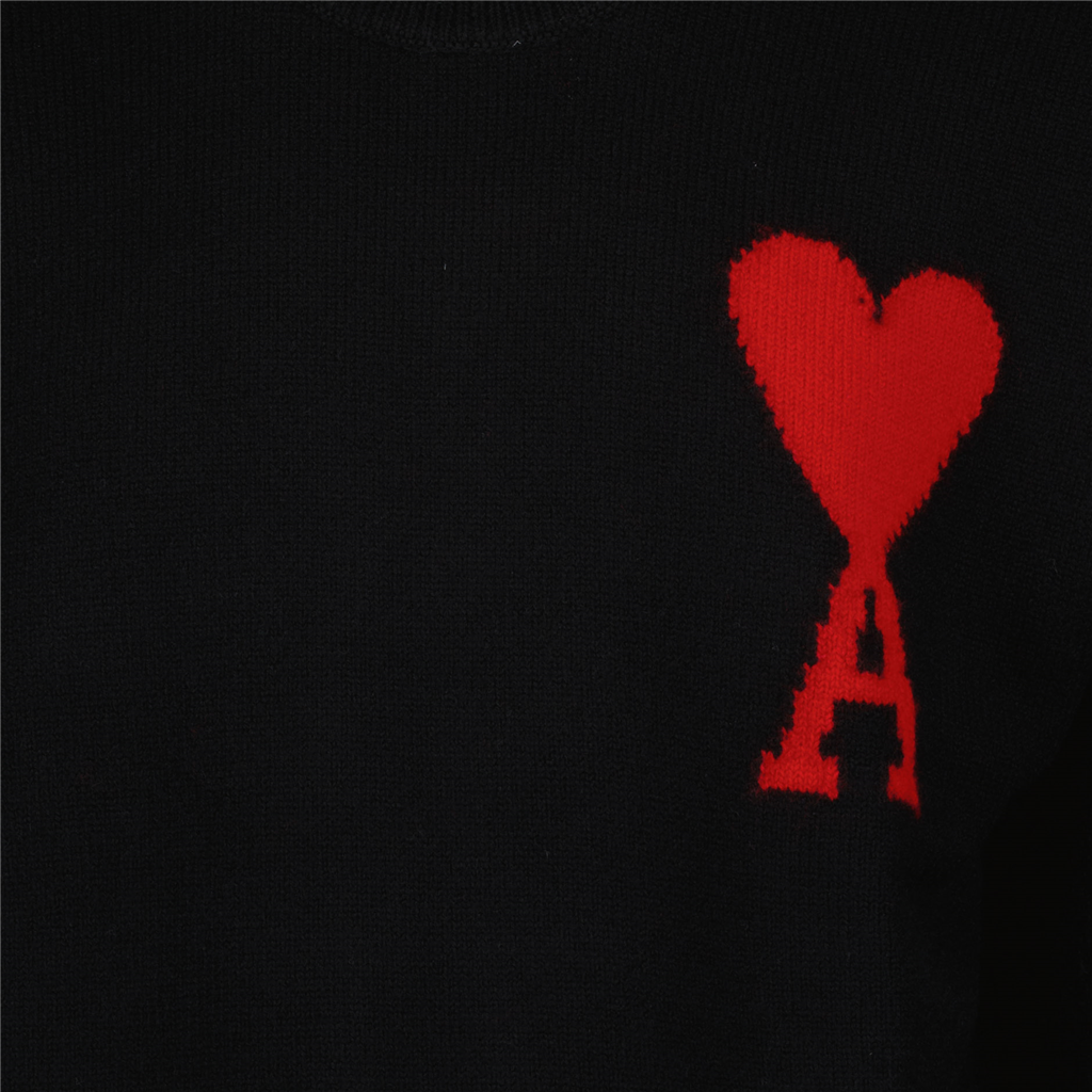 Maille BFUKS002.018 009 noir/rouge Ami PARIS Noir Unisexe