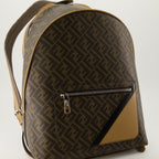 Backpacks Chiodo Diagonal Backpack Fendi Brown Homme