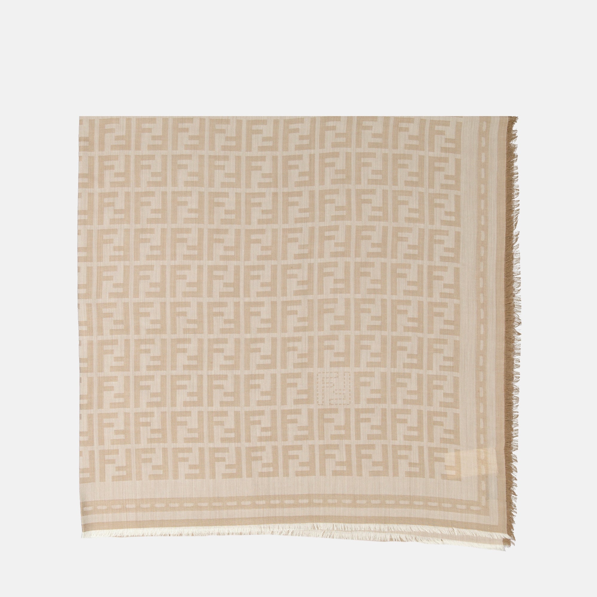 Sciarpe e guanti FF Shawl Fendi Beige Femme