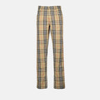 Pantalons Pantalon à carreaux Burberry Beige Homme