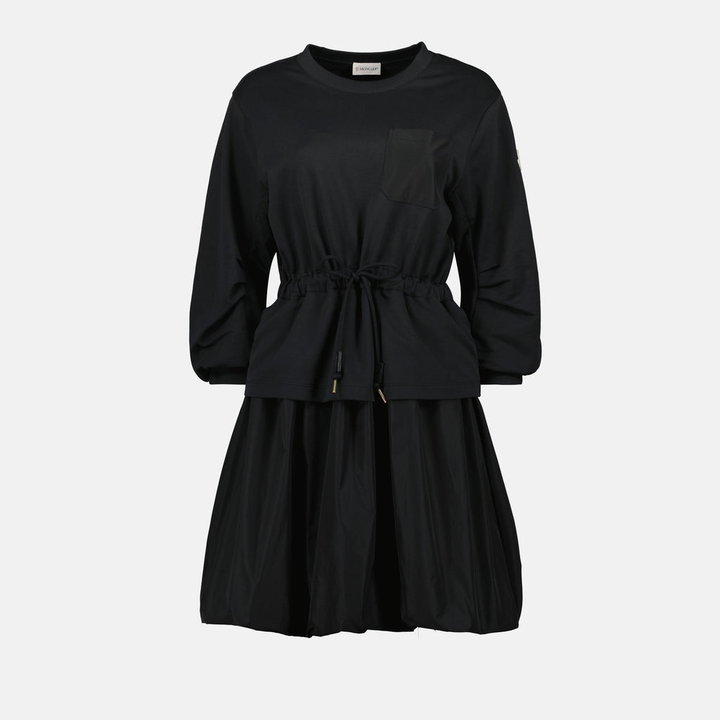 Abiti Abito bi-materico Moncler Nero Femme