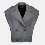Vestes Abrigo Sin Mangas Iro Gris Femme