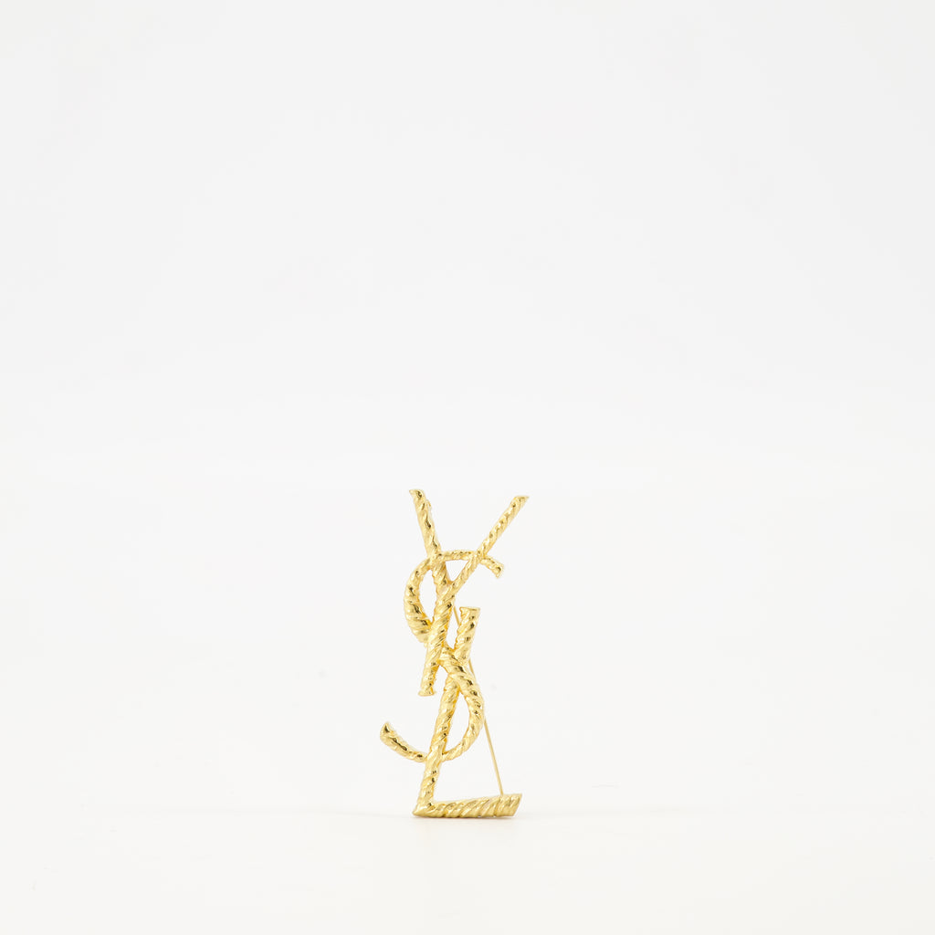 Bild des Cassandre-Ansteckers der Marke Saint Laurent für Damen - Herbst-Winter 2025 - Vorderansicht