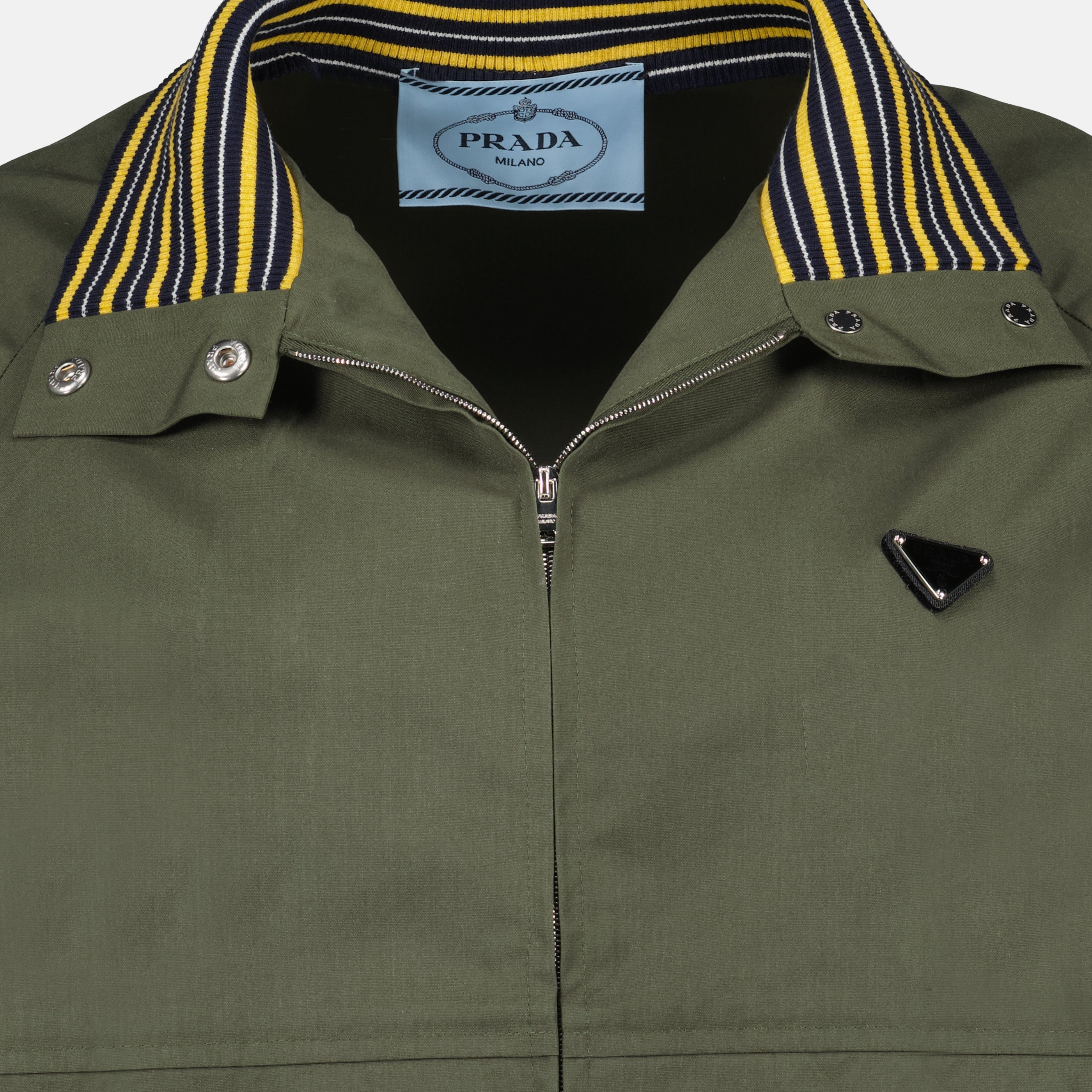 Vestes Blouson bomber kaki Prada Kaki Femme