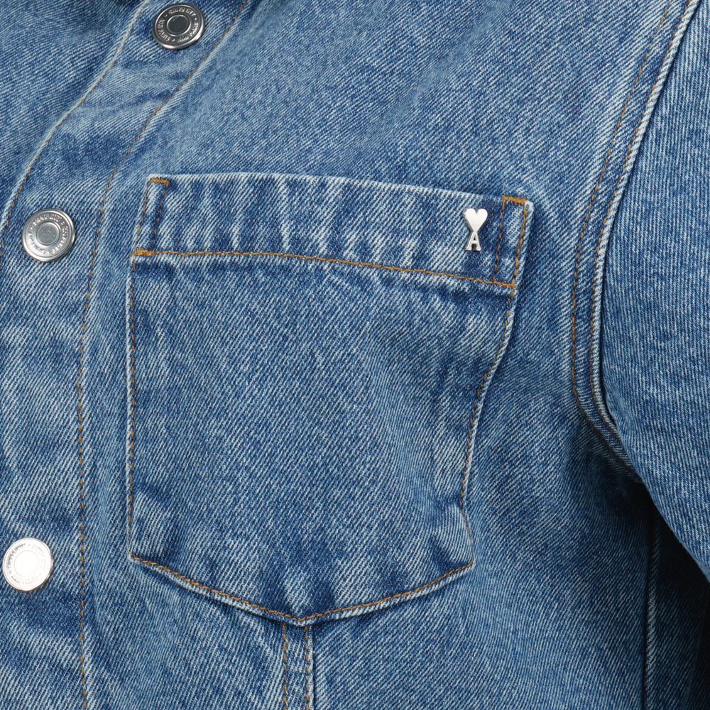 Robes Robe chemise en jean Ami PARIS Bleu Femme