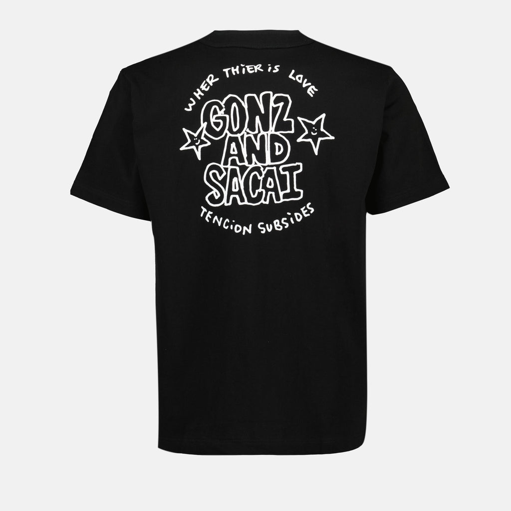 T-shirts T-shirt à logo Sacai Black Homme