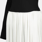 Imagen del vestido Carlotta en blanco y negro de la marca Khaite para Mujeres - Temporada Primavera-Verano 2026 - Vista Detallada 1