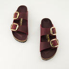 Scarpe aperte Claquettes Arizona Birkenstock Bordeaux Femme