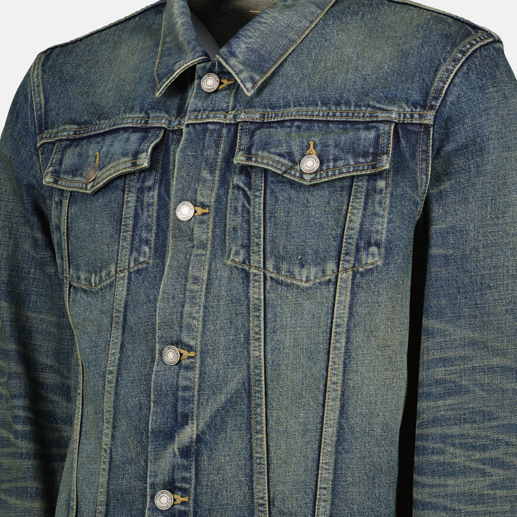 Jackets Denim Jacket Saint Laurent Blue Homme