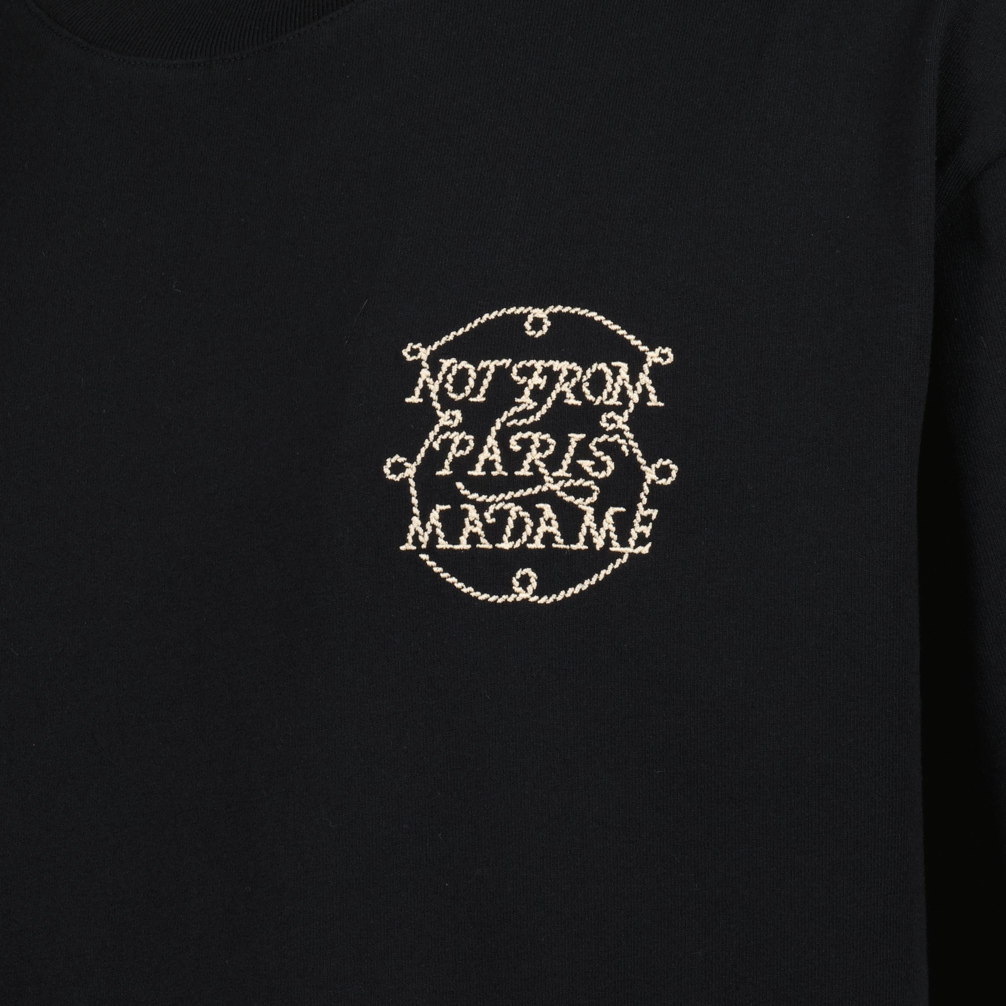 T-shirts T-shirt Slogan Tressé Drole De Monsieur Noir Homme