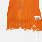 Jacken Ärmellose Strickweste Mm6 Orange Femme