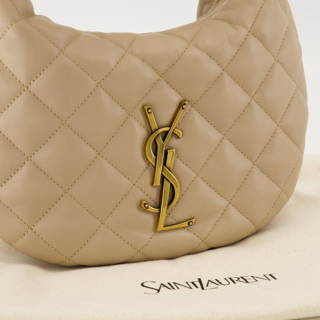 Immagine della borsa Icarino in pelle nappa beige del marchio Saint Laurent per donna - Primavera-Estate 2026 - Vista Dettagliata 2