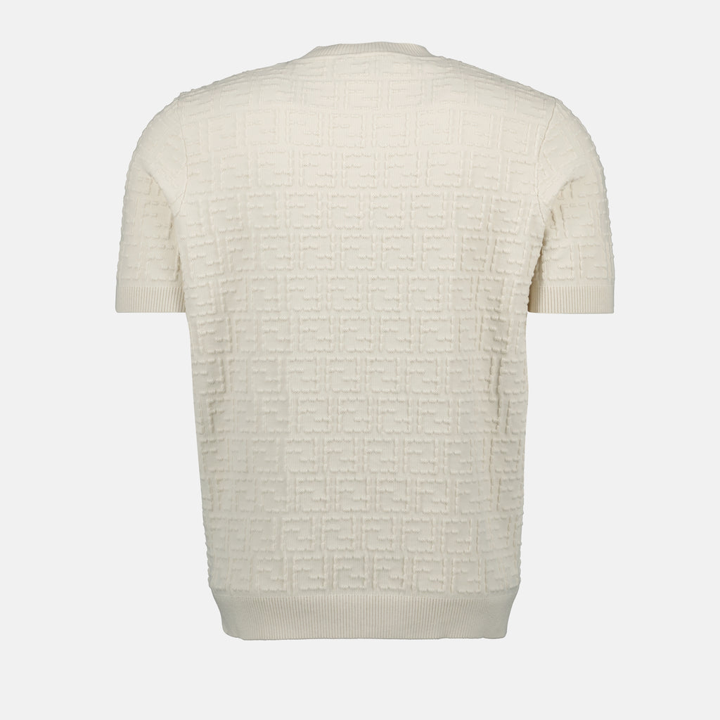 T-shirts Pull Selleria Fendi Beige Homme