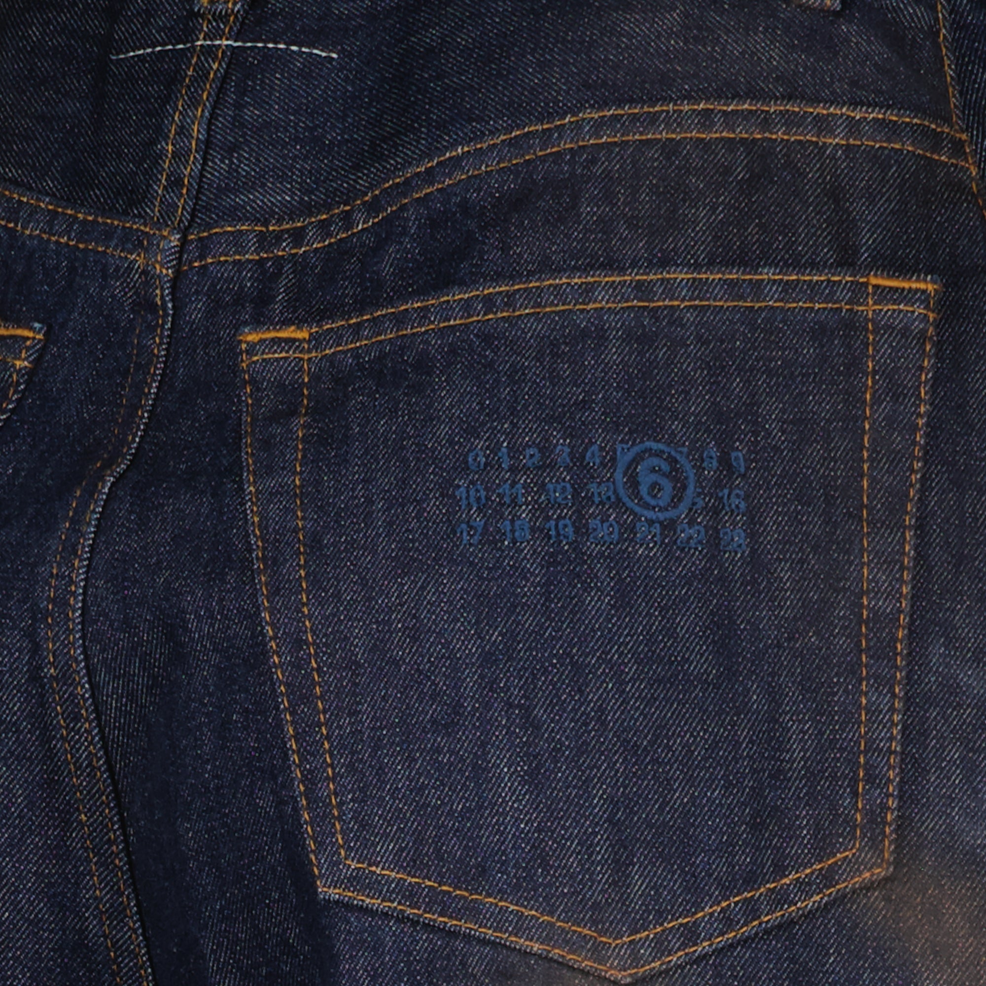 Pantalons Pantalones de Denim Oscuro Anchos Mm6 Bleu foncé Femme