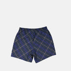 Beachwear Maillot de bain à carreaux Burberry Bleu foncé Homme