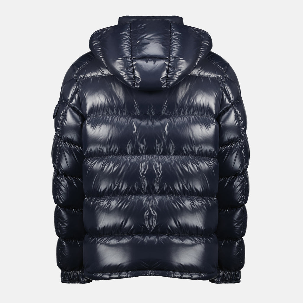 Image of the Moncler Men's Navy Blue Maya Down Jacket - Autumn-Winter 2025 - Back View