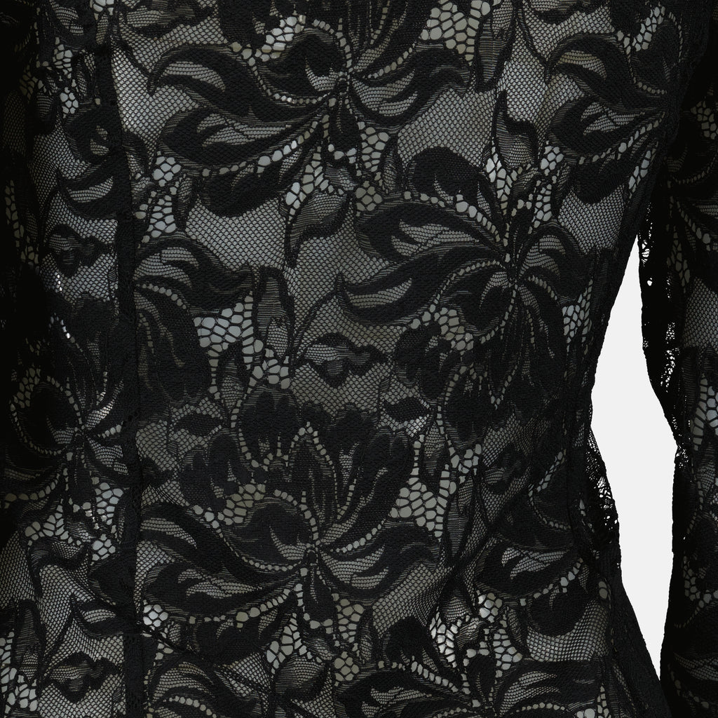 여성용 브랜드 Rabanne의 검은 레이스와 저지 탑 이미지 - 봄/여름 2026 - 상세 보기_2
