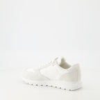 Sneakers Sneakers in Nylon e Pelle Prada Bianco Femme