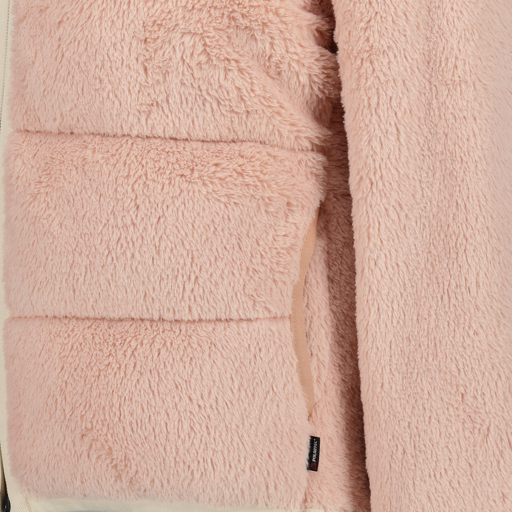 Imagen de la chaqueta rosa con cremallera Polartec® de la marca Moncler Grenoble para Mujer - Temporada Otoño-Invierno 2025 - Vista Detallada_2